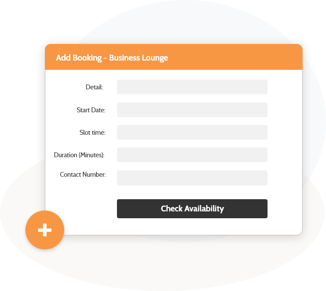 Booking Business Lounge UI